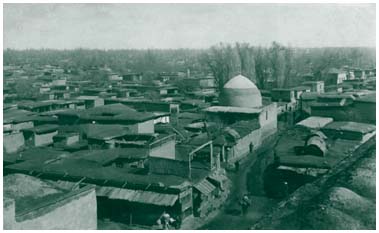 Панорама старого города, снятая с купола мечети Ходжи Ахрара